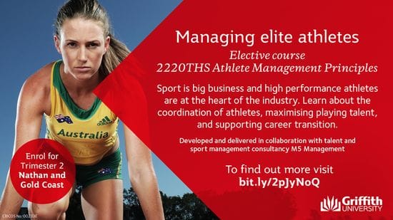 M5 Management collaborates with Griffith University on introducing a new Athlete Management Principles course
